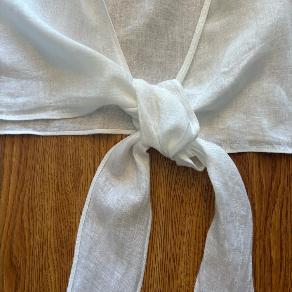 Zara cropped linen shirt - Picture 9 of 9